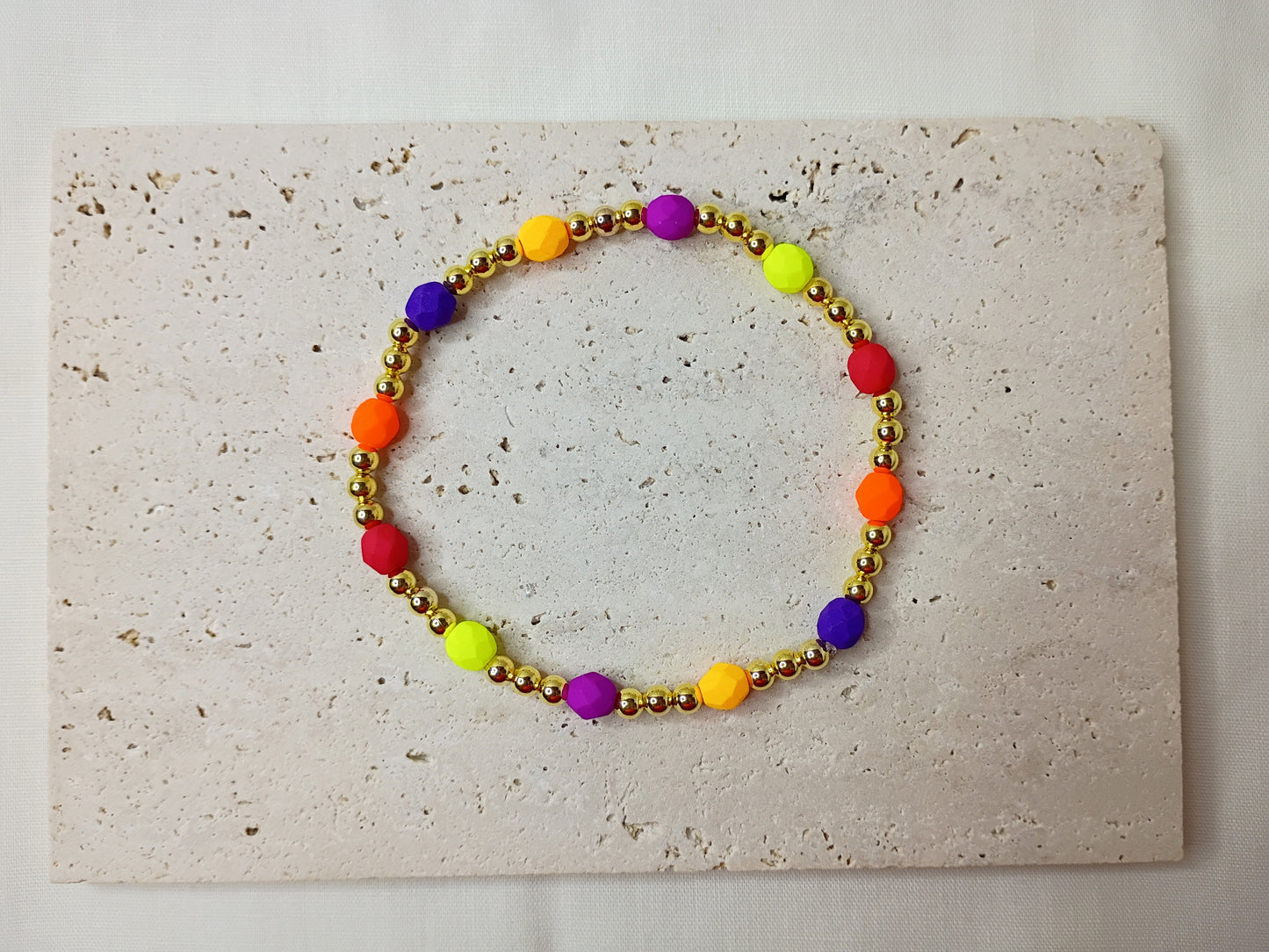 colorful glass bead bracelet, handmade jewelry, bright beaded bracelet, trendy stack bracelet, urban chic accessories