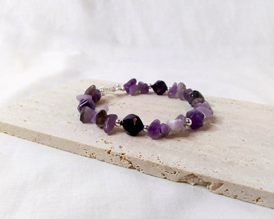 silver amethyst bracelet, amethyst silver bracelet, amethyst and silver bracelet, silver and amethyst bracelet, amethyst bracelet