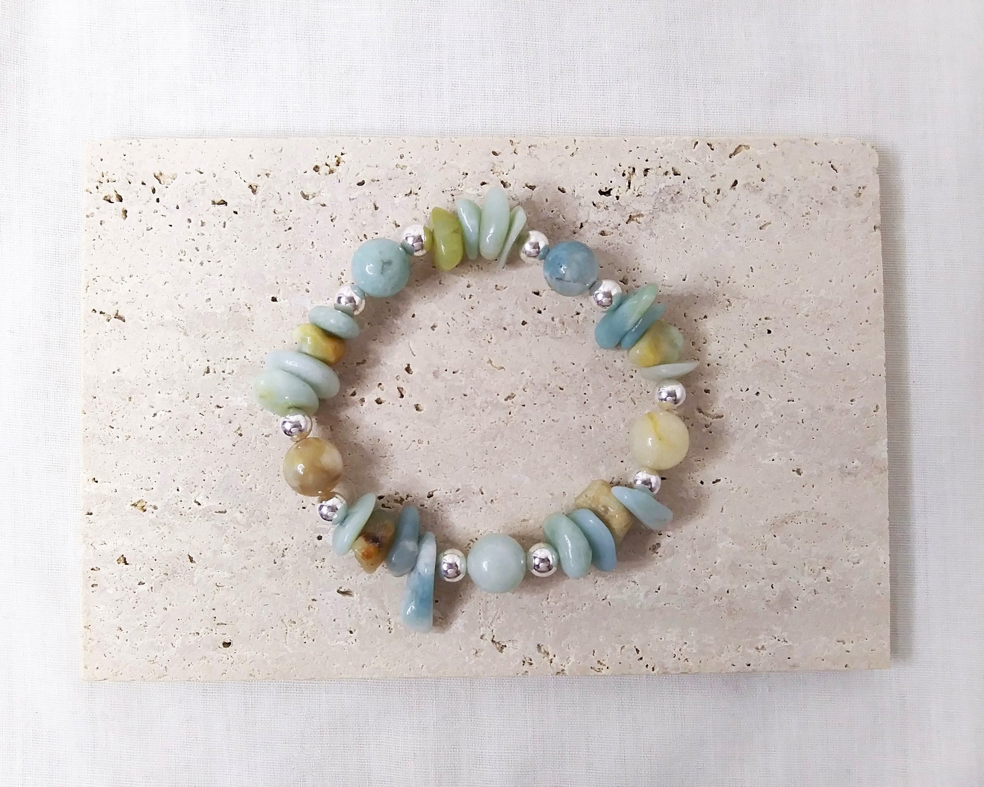 amazonite bracelet, gemstone bracelet, amazonite jewelry, crystal bracelet, beaded bracelet, stretch bracelet, amazonite crystal, crystal bracelets, gift for her