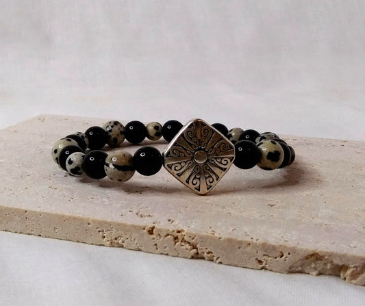 Silver Dalmatian Bracelet