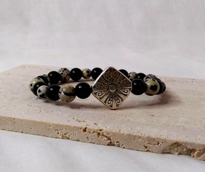 Silver Dalmatian Bracelet