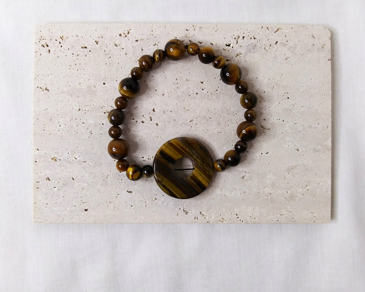 Stretch Stackable Tiger's Eye Bracelet