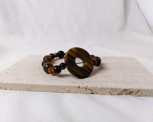 Stretch Stackable Tiger's Eye Bracelet