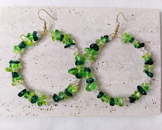 Bright Color Hoop Earrings