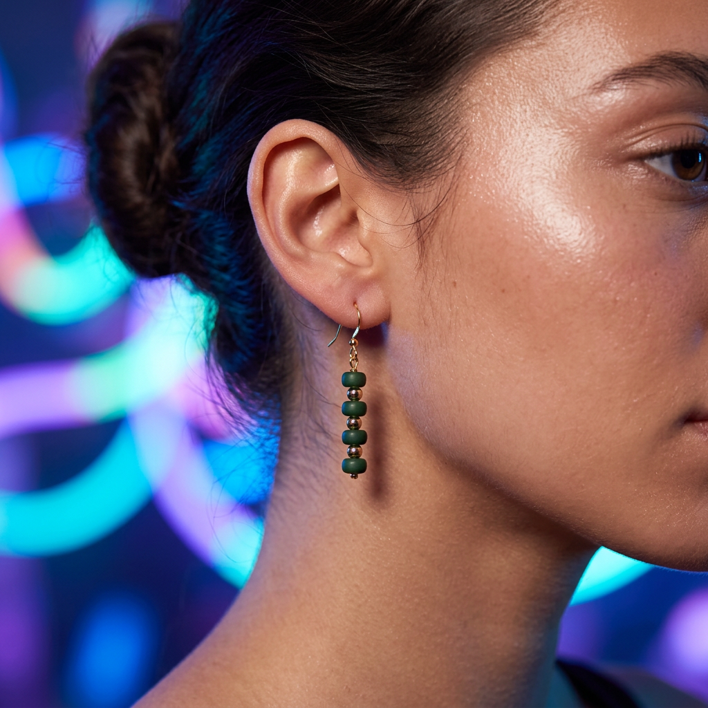 Gemstone Silver-plated Earrings
