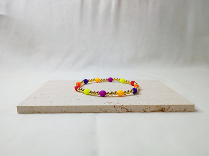 colorful glass bead bracelet, handmade jewelry, bright beaded bracelet, trendy stack bracelet, urban chic accessories
