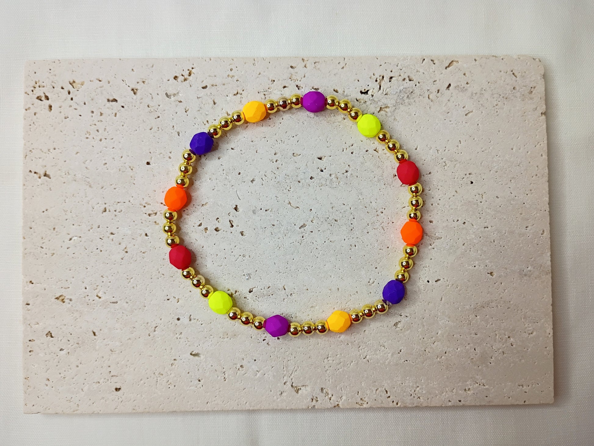 colorful glass bead bracelet, handmade jewelry, bright beaded bracelet, trendy stack bracelet, urban chic accessories
