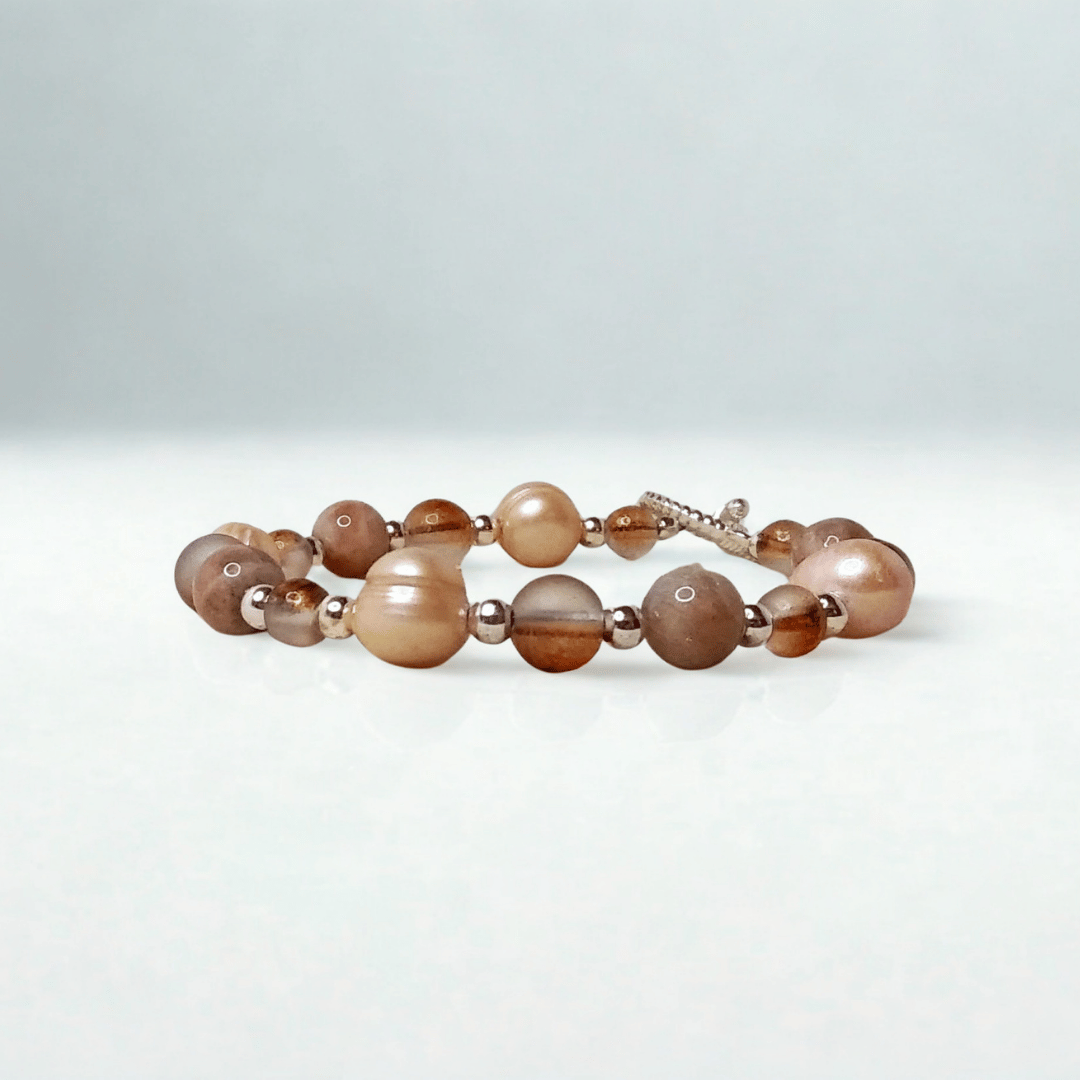 Peachy Pearl Bracelet