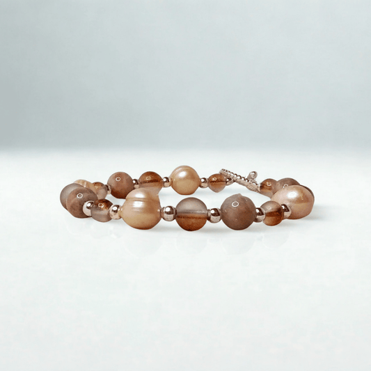 Peachy Pearl Bracelet