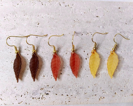 Autumn Earrings, Leaf Earrings, Fall Earrings