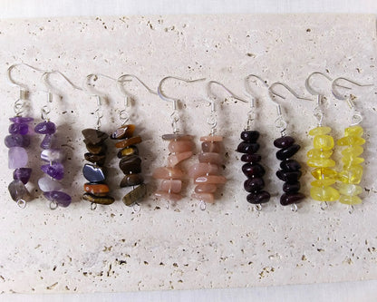 Gemstones Earrings & Necklace Set 1