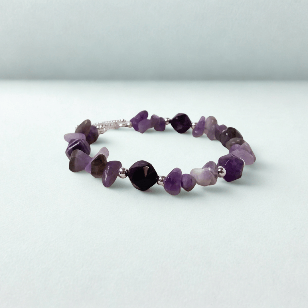 Amethyst Silver Bracelet