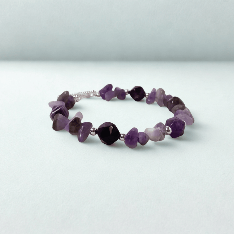 Amethyst Silver Bracelet