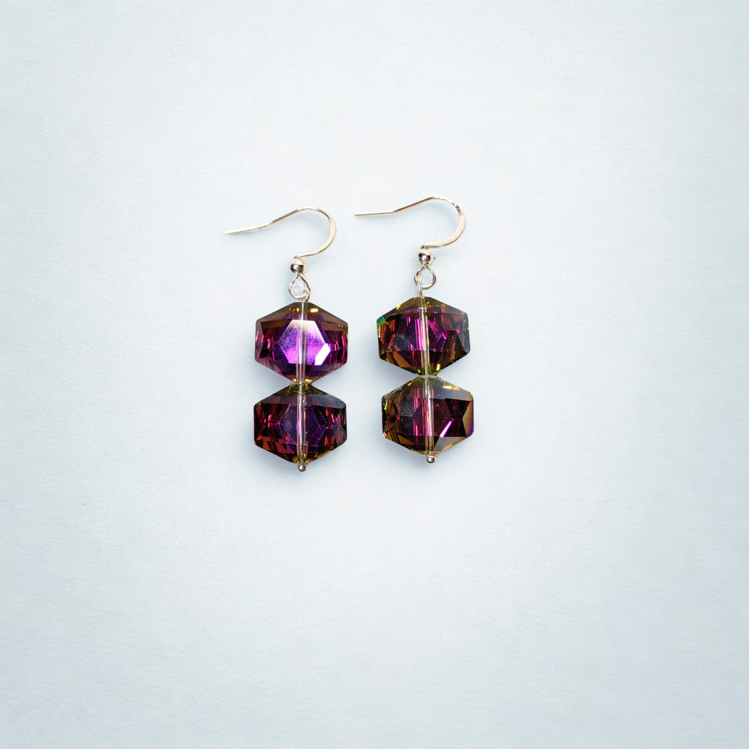 Uptown Hexagon Earrings