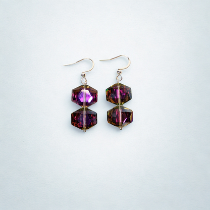 Uptown Hexagon Earrings