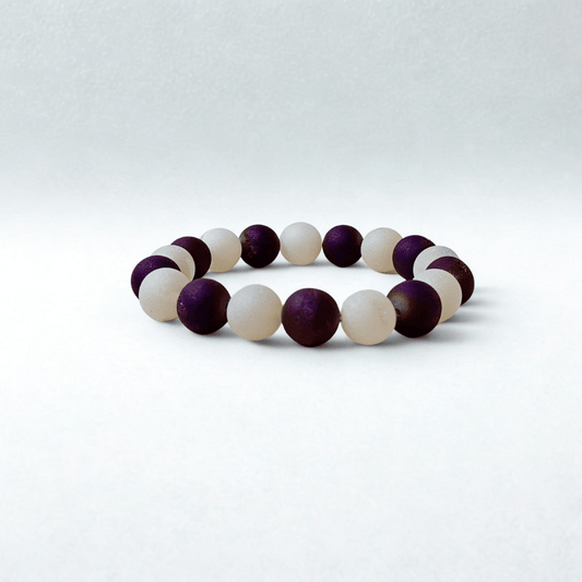 Matte Druzy Quartz Bracelet