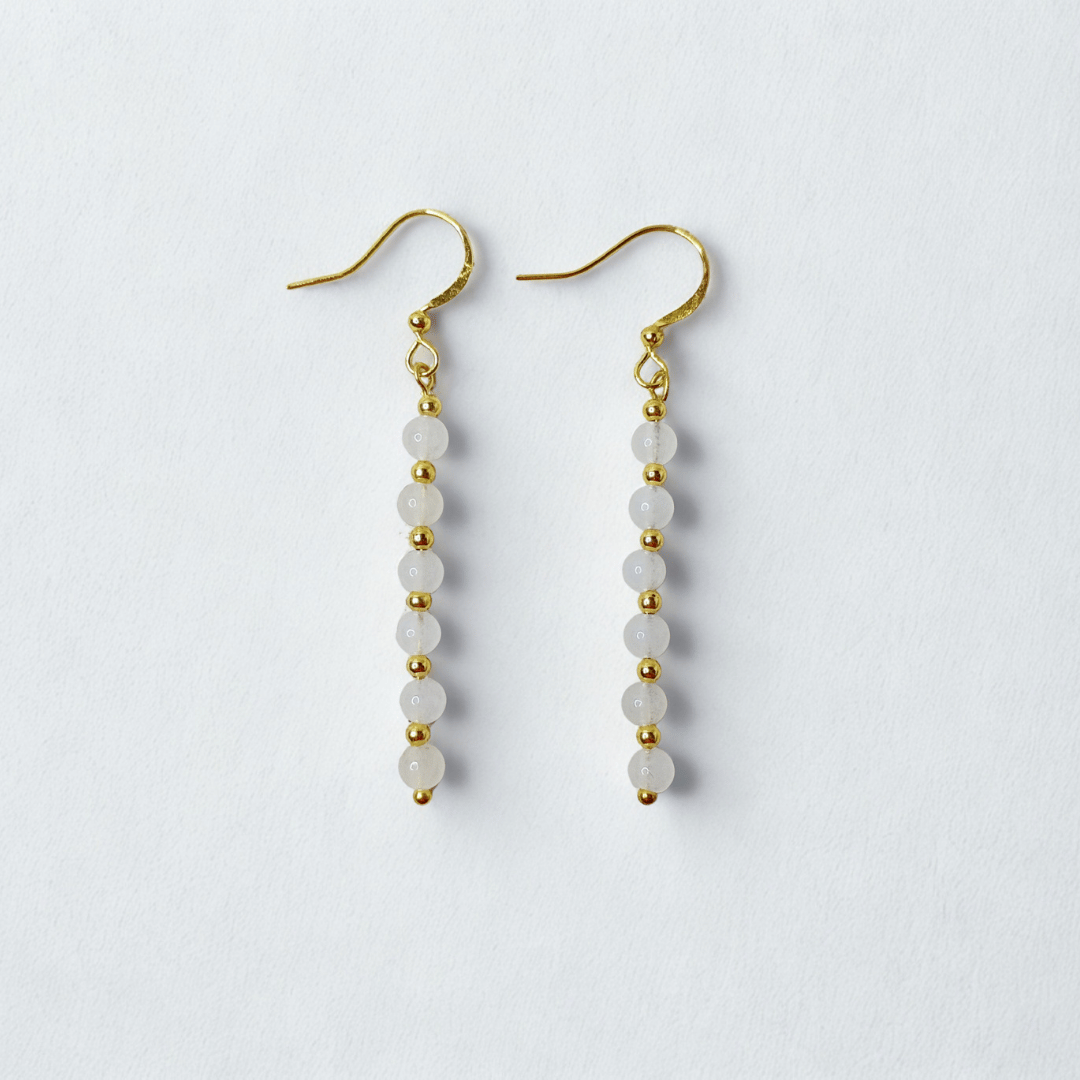 White Jade Earrings