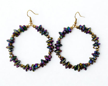 Iris Hoop Earrings