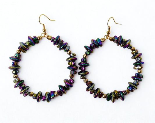 Iris Hoop Earrings