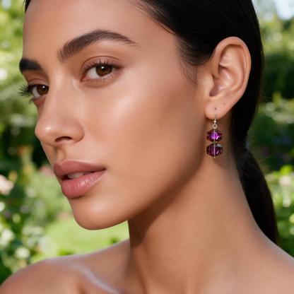Uptown Hexagon Earrings
