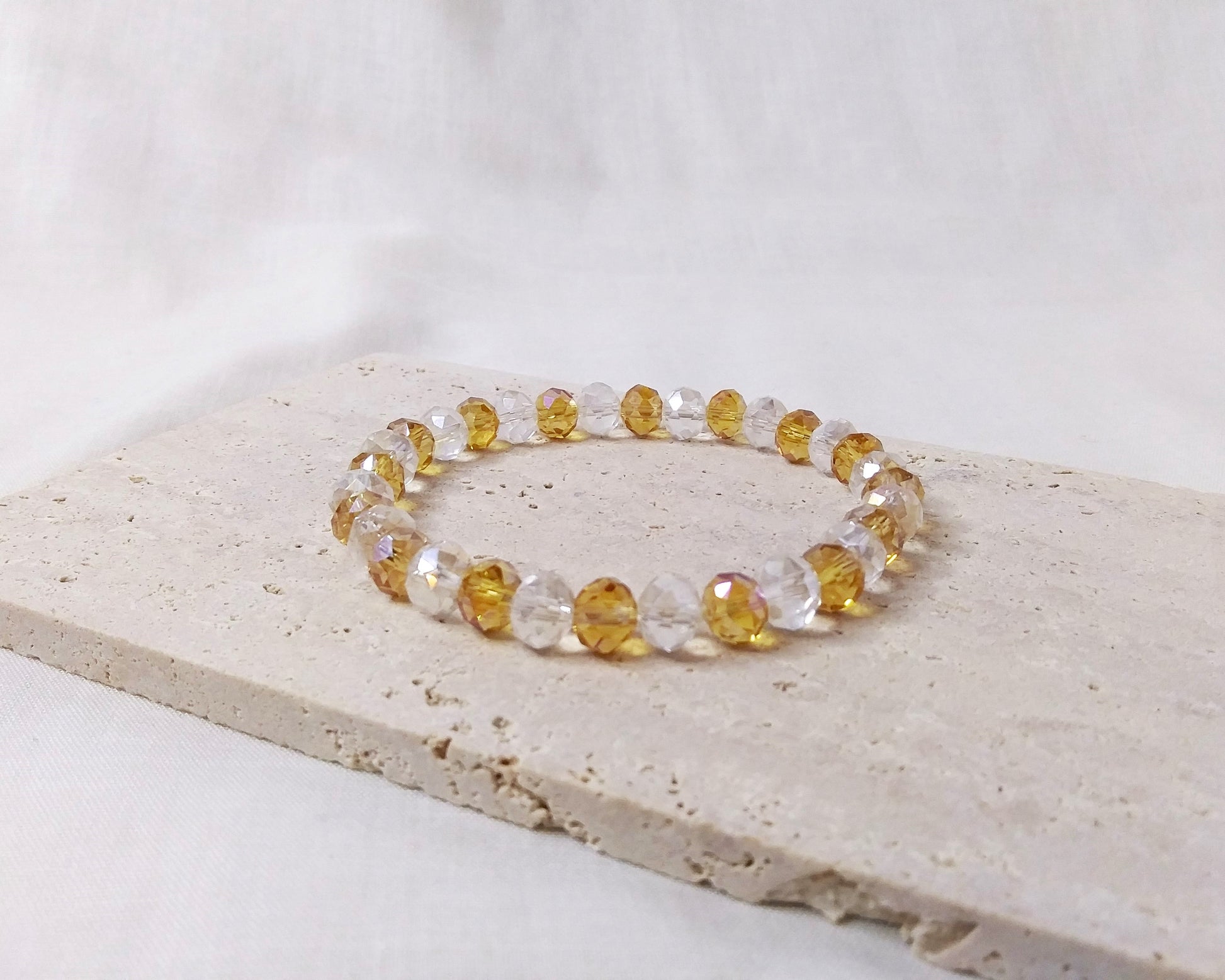 sparkle bracelet in gold and white